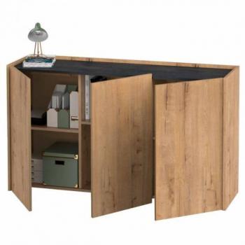 Aparador de Comedor Irati Roble Gold 140x40x80 cm