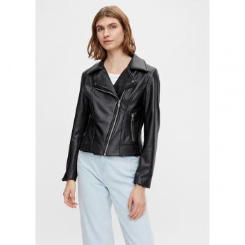 Pieces Trendige Lederjacke 17117330-BLA