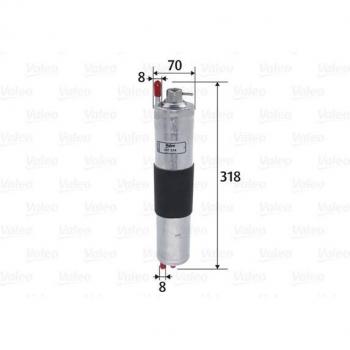 VALEO 587034 Kraftstofffilter (Leitungsfilter) – BMW