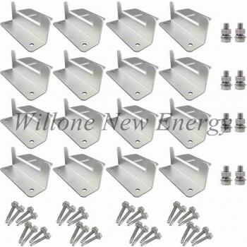 Willone Solar Panel Z Bracket Mounting Kit for RV