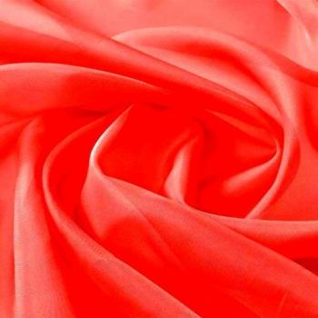 Red Voile Drapery Fabric 1.45x20m
