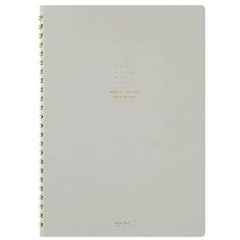 Midori A5 Soft Grey Dot Grid Notebook (Ring)