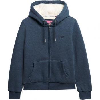 Mochila de sudadera superdry essential con cremallera y forro Borg