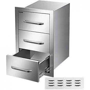 Cassetto a Incasso Mophorn Vevor 3 Stadi in Inox