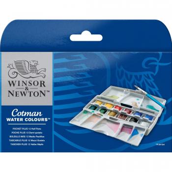 Winsor & Newton Cotman Pocket Plus Set mit 12 Farben