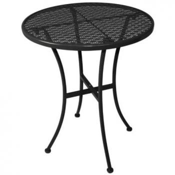 Steel Patterned Bolero Bistro Table, Black
