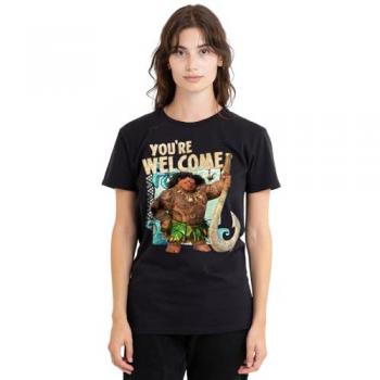 Black Disney Moana Maui “You’re Welcome” Shirt – Women's M