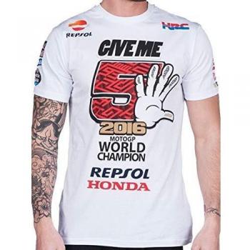 Champion MotoGP Blanc T‑Shirt – Marc Marquez