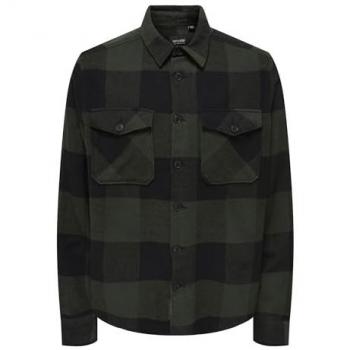 Only & Sons Flanellhemd Milo Relaxed Fit Grün XS