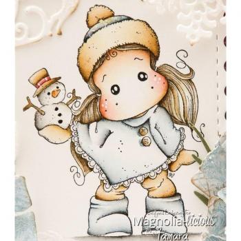 Yulan Beautiful Girl Clear Cling Stamp and Die for Photo Albums