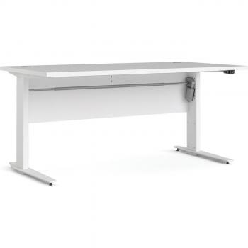 150cm White Desk with Electric Control and Adjustable Legs