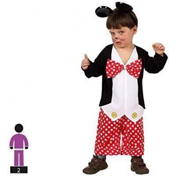 Atosa-10492 Costume Déguisement Petite Souris 0 À 6 Mois Garçon Rouge