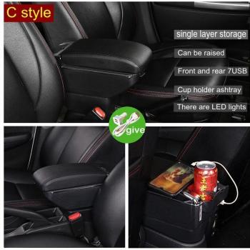 Accoudoir rétractable avec éclairage LED pour Toyota Hilux