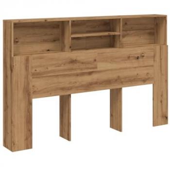 Chêne Artisanale – Armoire Tête de Lit VidaXL 180 cm x 19 cm x 103,5 cm (856873)