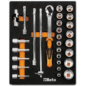 Cassetta di attrezzi Beta 024500082 – Chiavi a bussola 1/2 M82