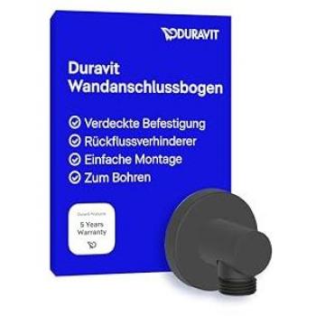 Raccordement mural Duravit DN 15 avec rosace ronde