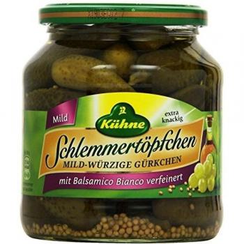 Gürkchen‑Töpfchen Mild & Würzig – 530 g (Kühne)