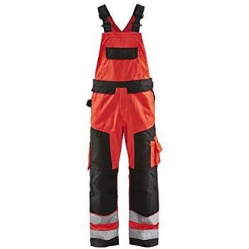 Blaklader Combinaison d'ouvrier sans manches rouge fluo noir 2660