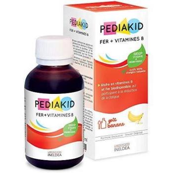 Pediakid Fer+vit B goût Banane sirop 125mL