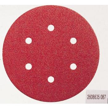 Hoja de Lija 150 mm con Velcro, Grano 80, Set de 5 Piezas