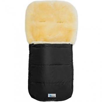 Altabebe Lammfellfußsack Nordkap schwarz