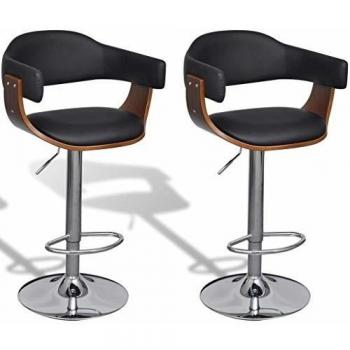 Tabouret de bar réglable vidaXL (x2)
