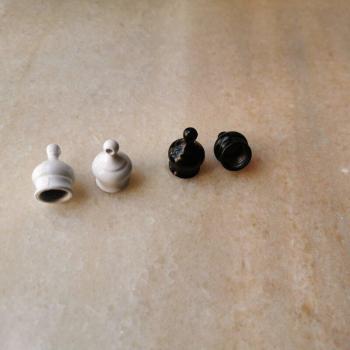 Écrous de suspension M10 blancs/noirs, 10 pièces, 2,0 mm, décoration d'éclairage