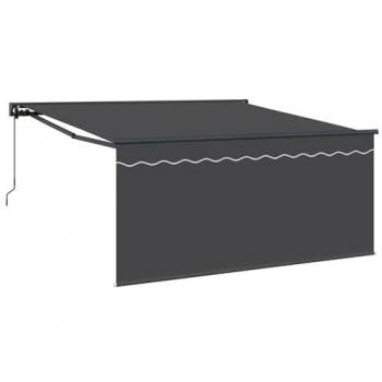 Auvent Découvert Gris-Anthracite 350 cm × 250 cm
