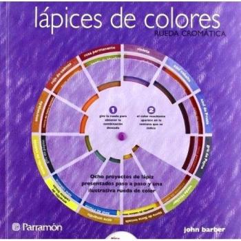 Lápices de colores rueda cromática