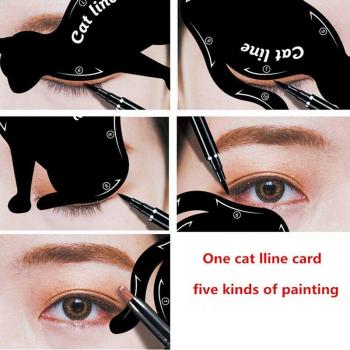 Eyebrow Templates & Double Wing Eyeliner Guide