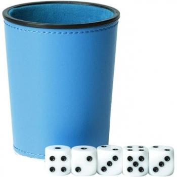 Copa de Juego de Dados de Cuero PU
