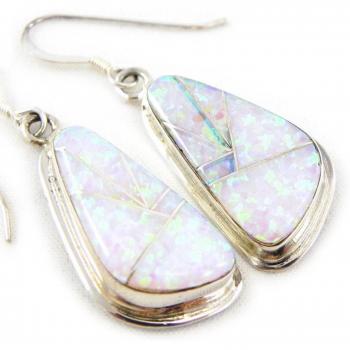 Lily's Rainbow Sparkle – Boucles Argent Blanches