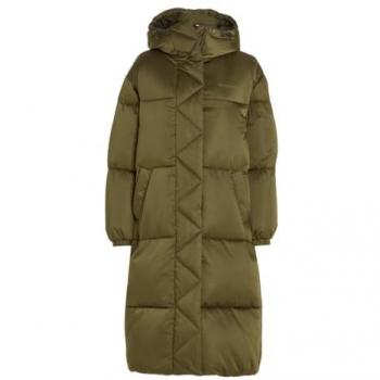 Tommy Jeans Damenjacke Satin Oliv Größe S
