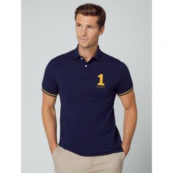 Camisa Polo Hackett Blue Heritage Masculina