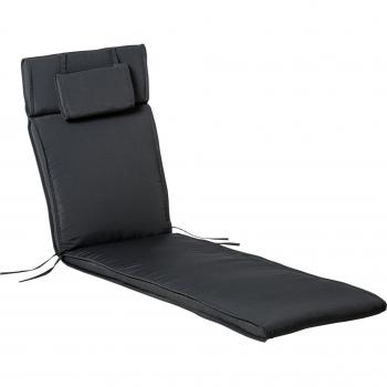 Outsunny Liegenauflage mit Kopfkissen 198 x 53 cm grau
