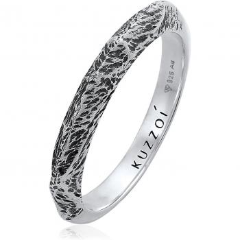 KUZZOI Herren Bandring Schmal Used Look 925 Silber – 39,99 € – Größe 64