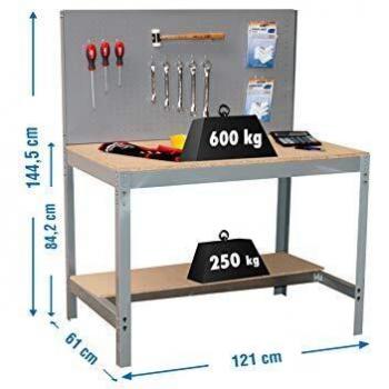 Simonwork Étagère Métallique BT-2 1445x1210x610 mm