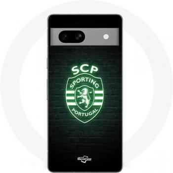 Maniacase Smartphone‑Schutz für Pixel 7a – Sporting Portugal, glühend schwarz