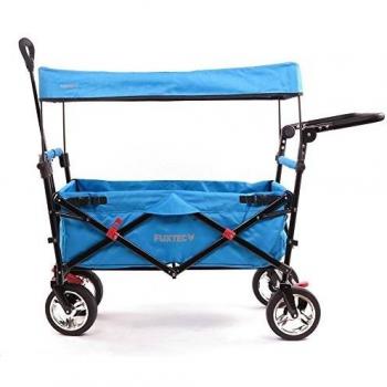 Easy CT700 Bollerwagen Fuxtec: Carrello Pieghevole, Tettuccio Blu