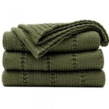 Recyco Moss Green Comfort Blanket for Living Room