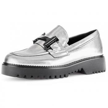 Gabor Damen Slipper G-Weite 39 Silberfarben Metallic