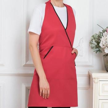 Tablier Café Boulangerie – Ferrule V‑col unisexe