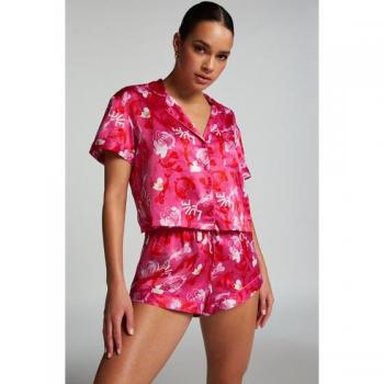 Hunkemöller Pantalón de Noche Satin Rosa