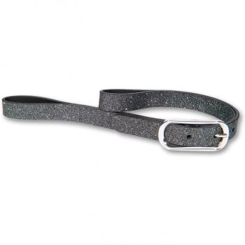 SILBERGIFT Damen Ledergürtel mit Glitzer