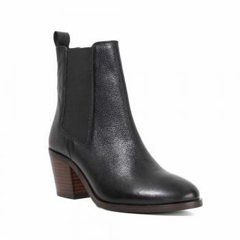 Dune Pasil Leather Stilettos (Black)