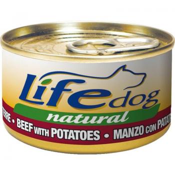 Life Dog Naturale Dadini di Manzo e Patate 90 gr in lattina