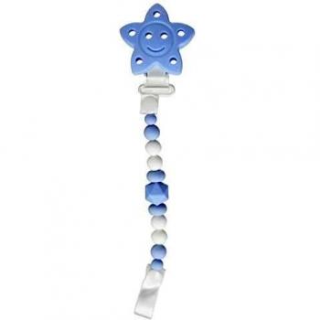Corrente de Chupeta Estrellita Azul da Saro