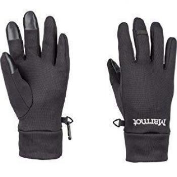 Marmot Wm's Power Stretch Handschuhe mit Touchscreen, Schwarz, S