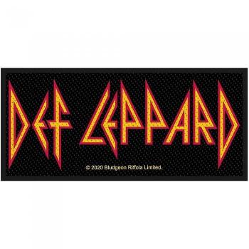 Def Leppard Logo Insigne One Size Zwart/Rood