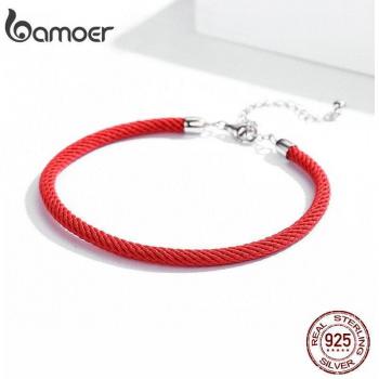 Bamoer Pulsera Ajustable de Plata 925 con Dijes para Mujer, Regalos de Cumpleaños
